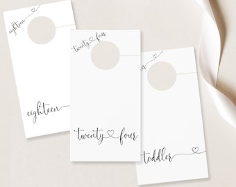 Divisori moderni per armadio per cameretta dei bambini, appendiabiti per organizzazione bambini, divisori minimalisti, divisori per armadio per bambini, regalo per baby shower, organizzazione per cameretta dei bambini