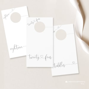 Modern nursery closet dividers baby organization hanger minimlist dividers baby closet dividers baby shower gift nursery organization