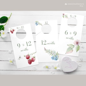 Elegant floral nursery closet dividers baby closet organization Flower hanger dividers baby closet dividers baby shower gift organization