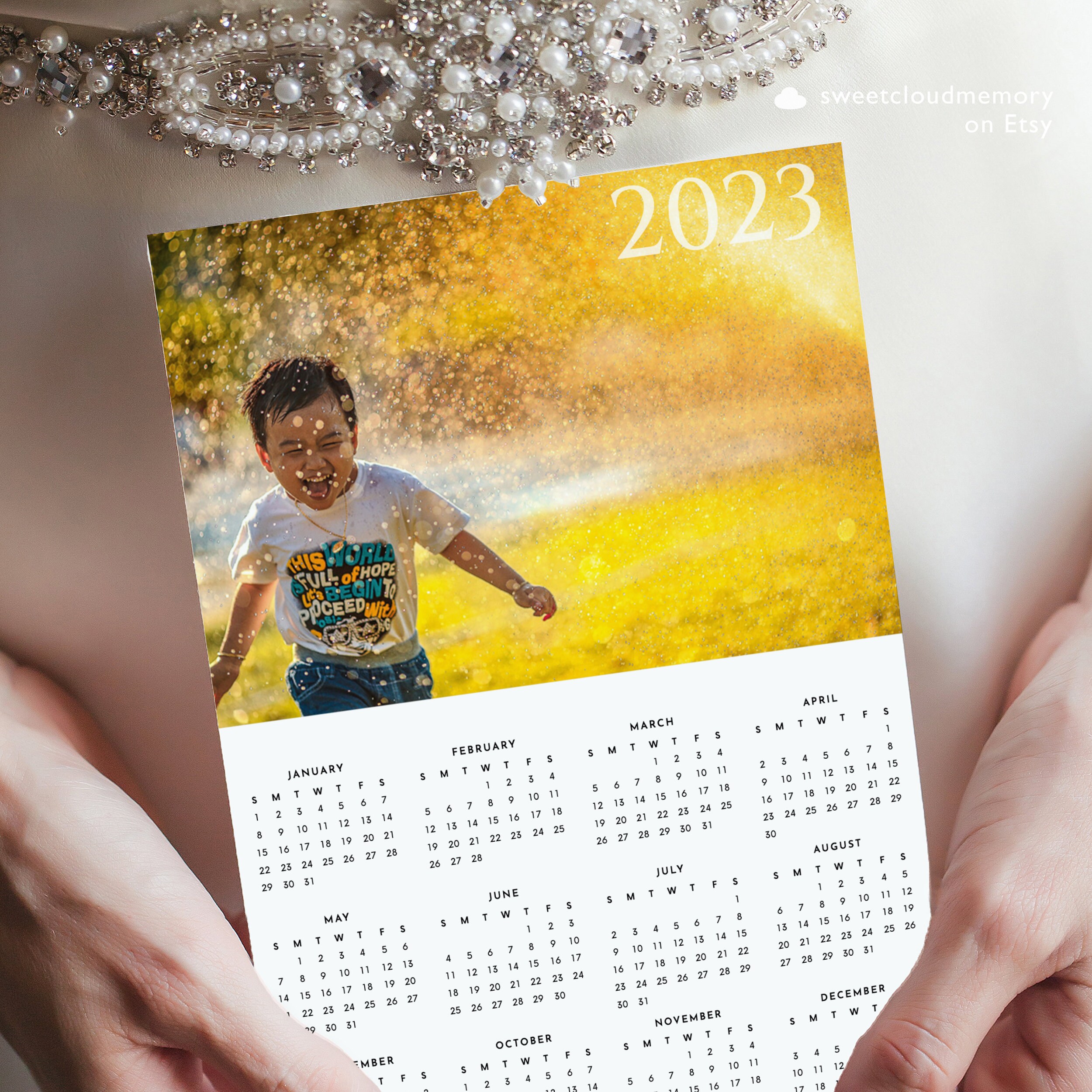 Photo Calendar 2023 Editable Calendar Template Printable Photo - Etsy