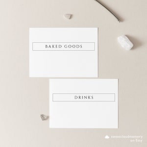 ELEGANTE Libro de recetas minimalista Divisores Plantilla de tarjeta divisora de recetas moderna Editable Divisor de libros simple Tarjeta imprimible MONOTONE A6 5x7 4X6