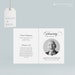 Simple Funeral Program Template, Elegant Black and White Funeral ...