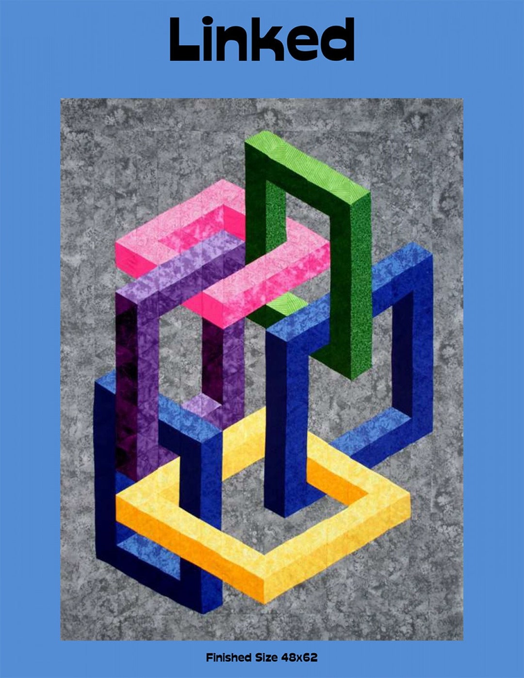 Linked Quilt Pattern - EASY Beginner Project - 3D Quilt - Etsy