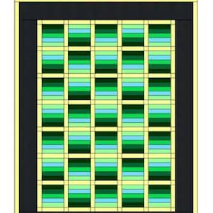 BEGINNER QUILT PATTERN - Queen Size - Jelly Roll Quilt - Strip Quilt - digital download