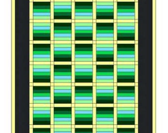 BEGINNER QUILT PATTERN - Queen Size - Jelly Roll Quilt - Strip Quilt - digital download