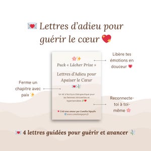 Kit de Escrita Terapêutica – Cartas de Despedida para Si Mesmo, Amor, Passado | diário introspectivo para mulheres hipersensíveis, desenvolvimento pessoal
