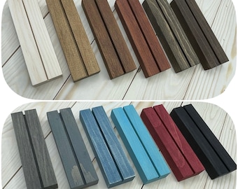 Wood Table Number Holder -   Acrylic Sign -  Wedding Place Card -  Card & Gift Stand  - Photo - Art Display
