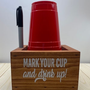 Red Solo Cup Holder - Marker Holder - Party Decor - Mark Your Cup & Drink Up! - Customizable - Party Box - Centerpiece