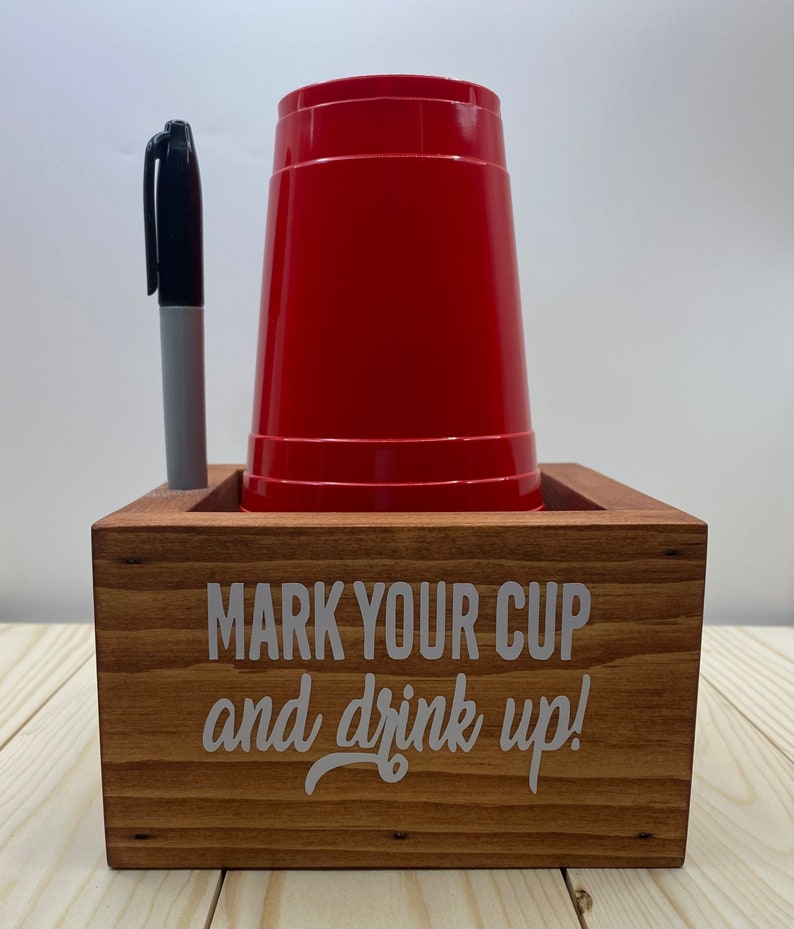 Red Solo Cup Holder Marker Holder Party Decor Mark Your Etsy