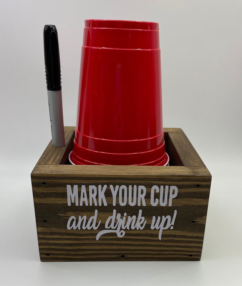Red Solo Cup Holder Marker Holder Party Decor Mark Your Etsy