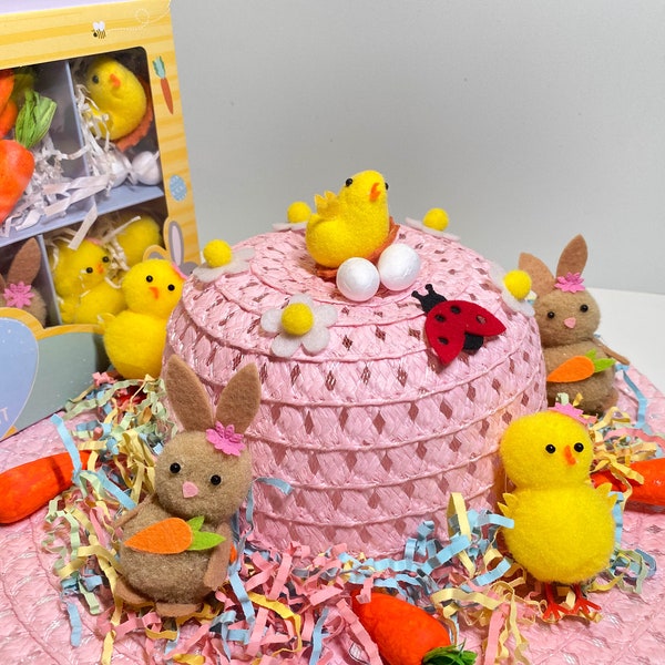 Easter Bonnet and Decoration Kit - Easy to make Easter Bonnet Hat