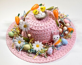 Easter Bonnet Kit - Carrot Design - Easy to make Easter Bonnet Hat