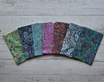 Paisley Print Cotton Handkerchief: Eco-Friendly Ladies Hanky