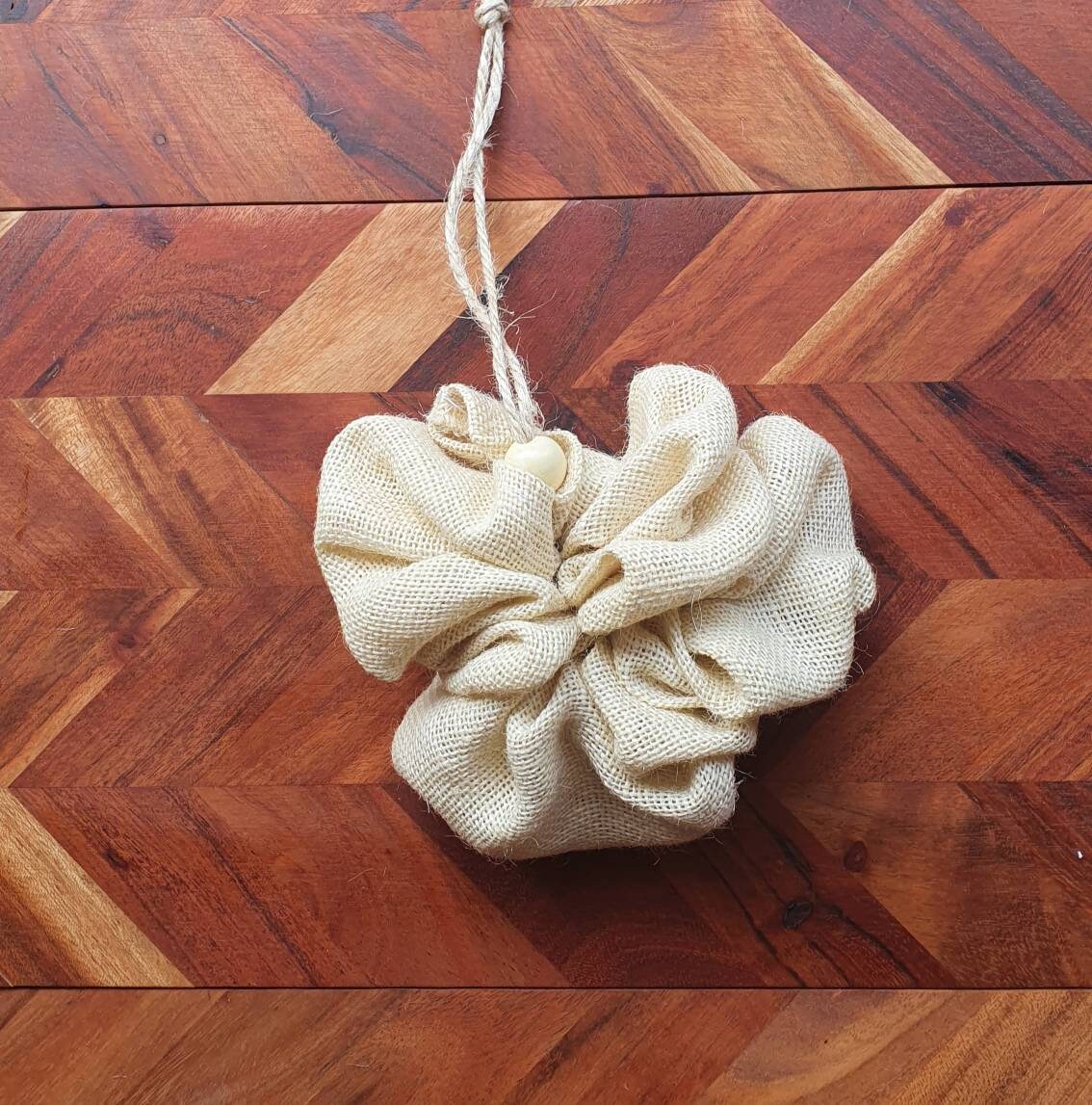 Bath Pouf Plastic Free Shower Pouf Hessian Bath Loofah Eco Friendly