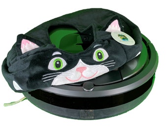 Roomba Cover, Robot Aspirador, Diversión para Niños, Dueño de Mascota, iRobot, Aspiradora de Tiburón, Calcomanía Roomba, Decoración del Hogar, Regalos para Ella, Regalo de Mamá, Navidad, Gato