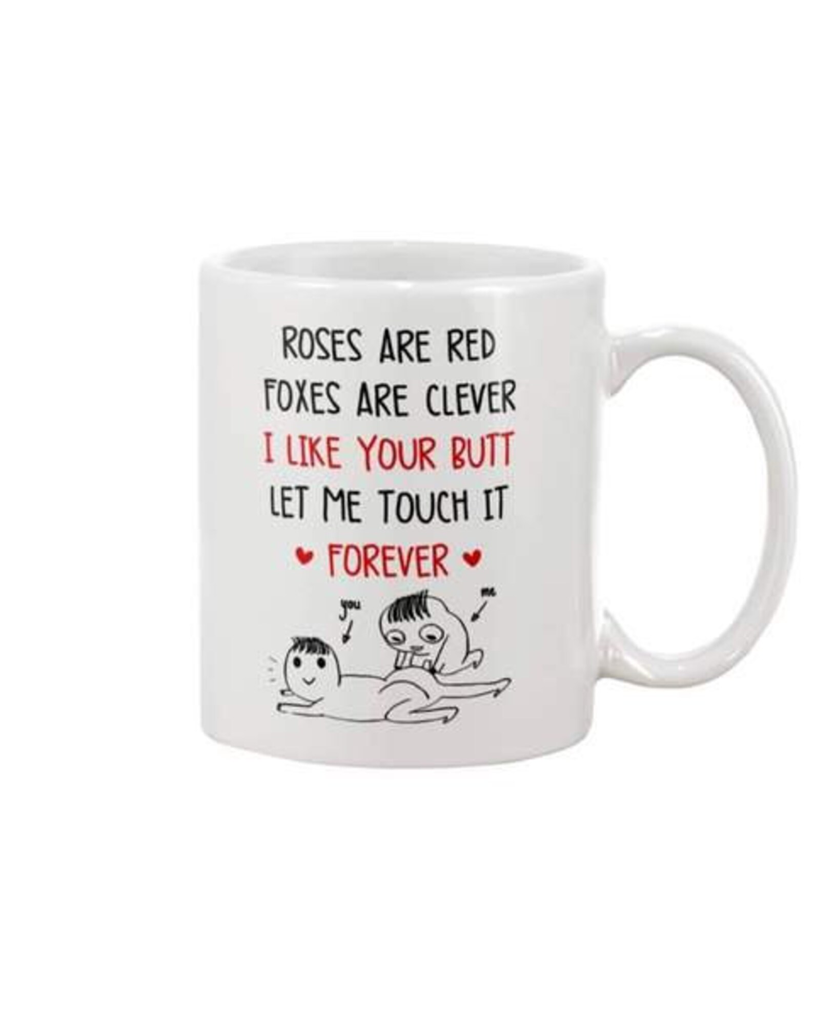 Roses Are Red Foxes Are Clever I Like Your Butt Let Me Touch Etsy UK