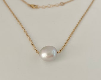 Gray Freshwater Pearl Necklace
