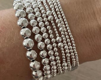 Simply Silver Stretch Bracelets