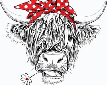 Free Free 225 Scottish Highland Cow Svg SVG PNG EPS DXF File