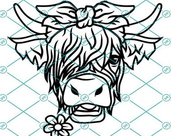 Free Free 147 Simple Highland Cow Svg SVG PNG EPS DXF File