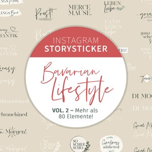 Instagram Story Stickers &quot;Bavarian Lifestyle&quot; – Vol. 2