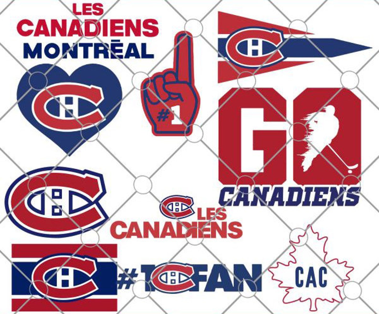 Canadiens de Montréal Hockey Team logotipos de hockey svg Etsy