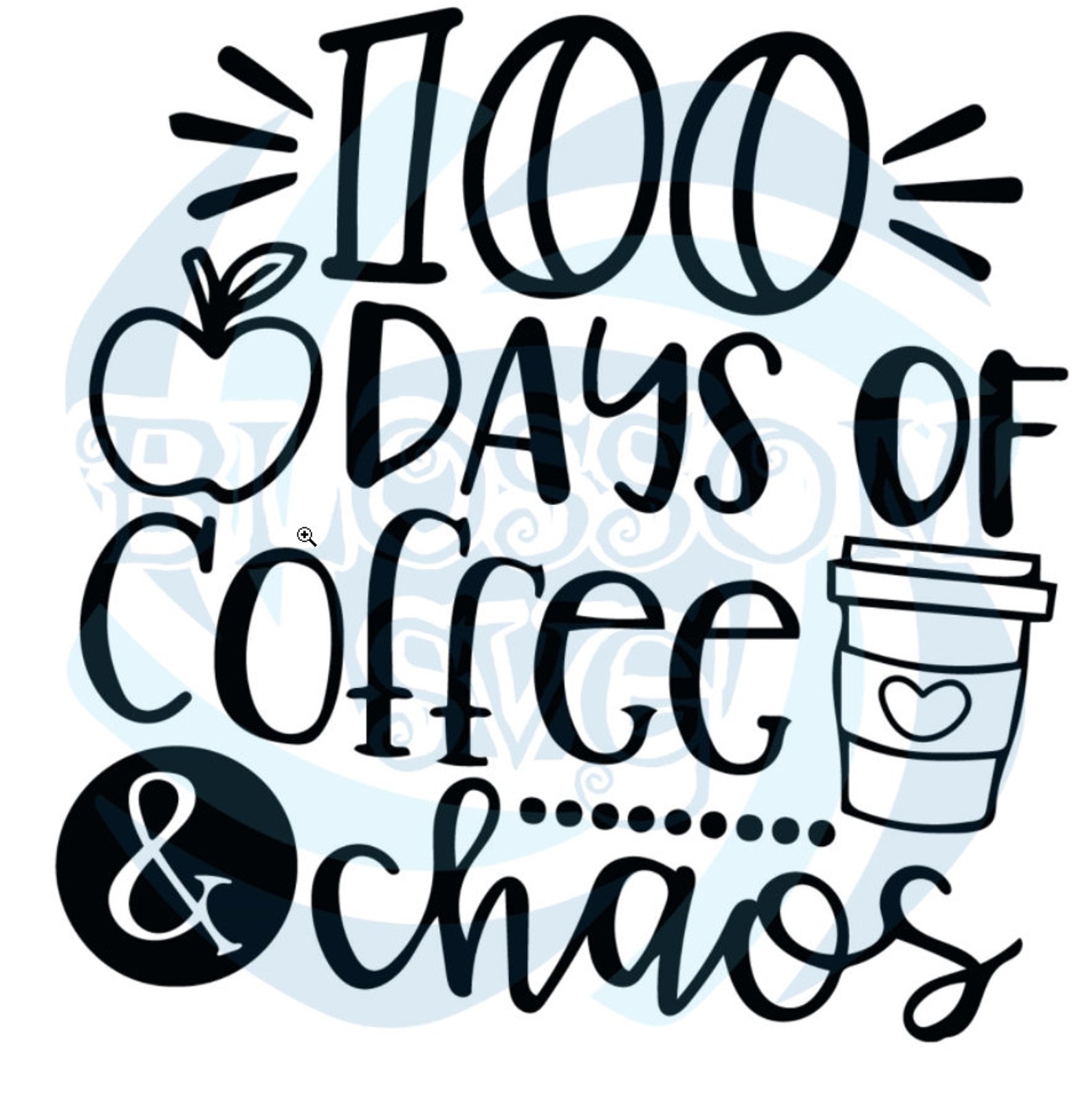 100 Days of Coffee And Chaos Svg Trending Svg 100 Days Of | Etsy