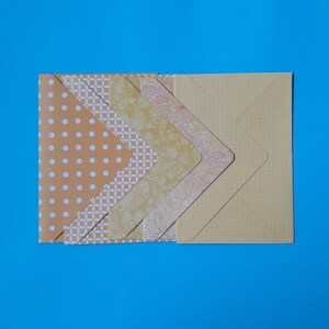 Handmade Envelopes | Set of 5 Envelopes | Yellow Themed