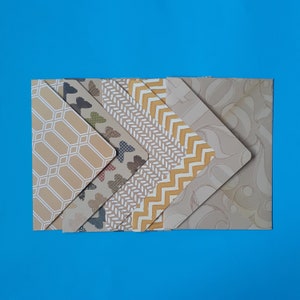 Handmade Envelopes | Set of 5 Envelopes | Beige Themed | Neutral