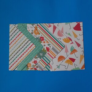 Handmade Envelopes | Set of 5 envelopes | Rainbow Themed