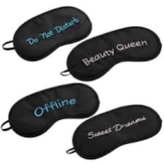 Custom satin Sleep mask cute sayings Etsy