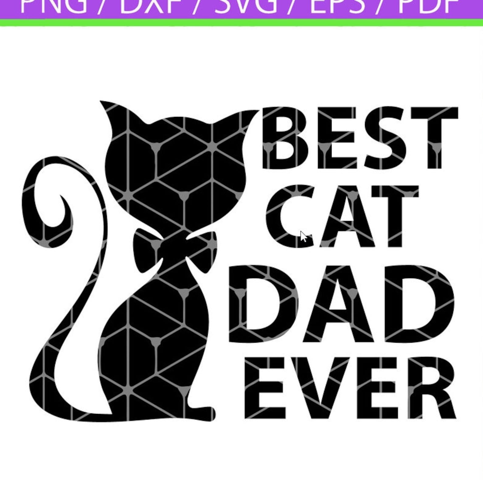 Best Cat Dad Ever Svg Fathers Day Svg Dad Svg Cat Dad Svg | Etsy