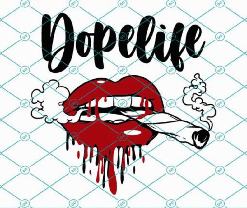 Dripping Lips Smoking Joint Svg Lips Smoking Joint Svg Smoking Images