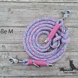 Dog leash, rope leash "Lolli", adjustable, purple colored - wish leashes image 5