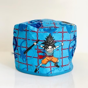Cuffia chirurgica Goku, Vegeta.Riutilizzabile, ecologica, cartoni animati, medico, infermiere. Regalo