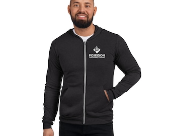 Moletom unissex leve com zíper