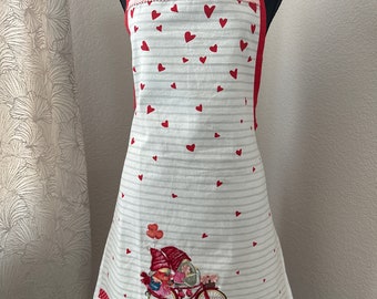 Cute, Valentine’s, Hearts, Women’s Kitchen Apron, 100% Cotton,