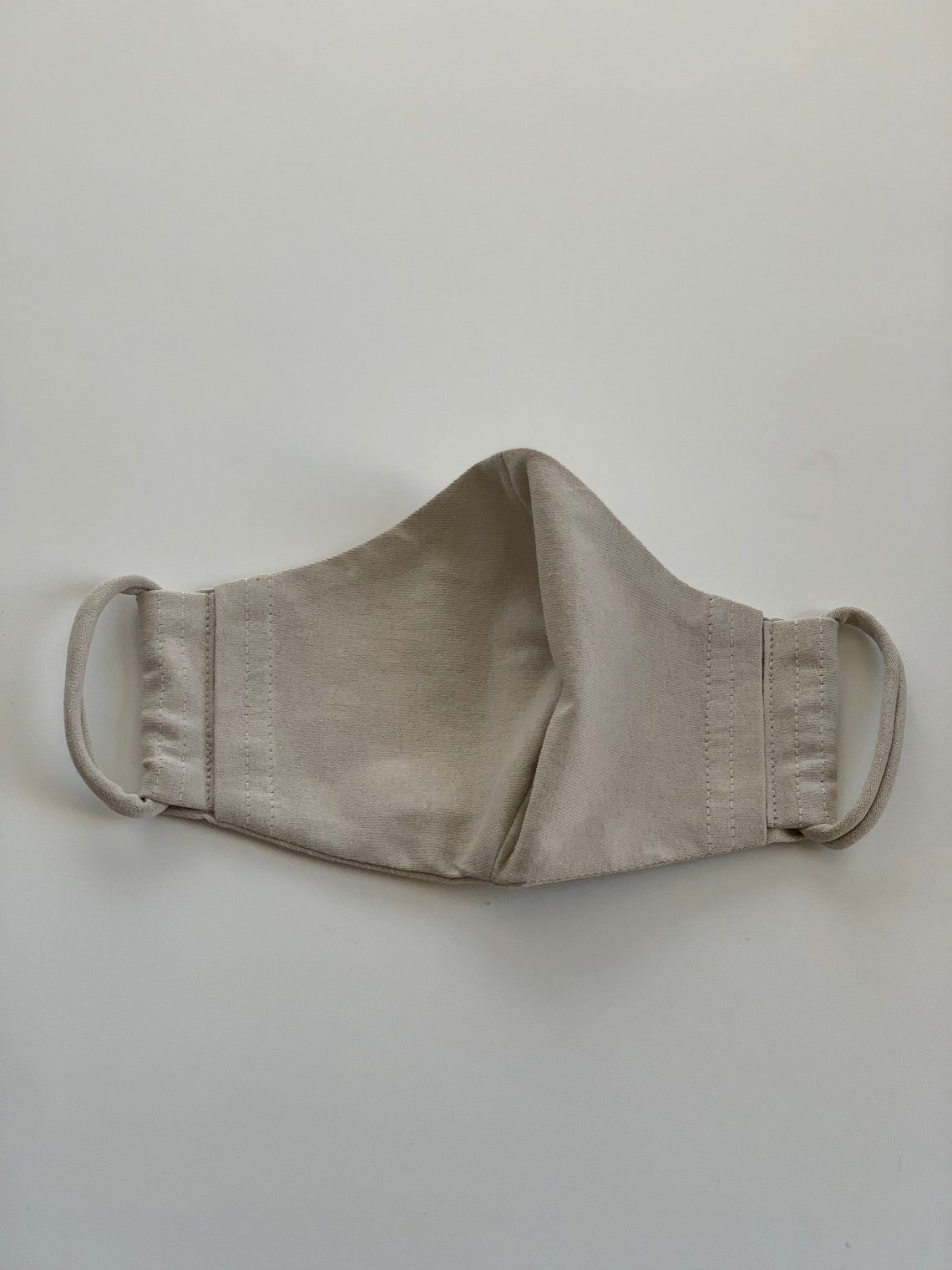 100 Cotton Beige Face Mask Adult Washable Reusable Etsy