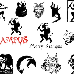Krampus - Christmas Big Bundle for Cricut, Silhouette Studio, Ideal for T-Shirts, Mugs etc