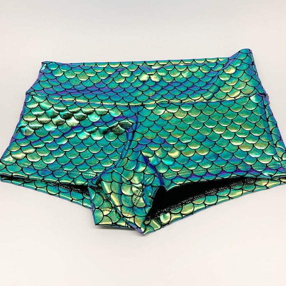 Green Mermaid Booty Shorts 