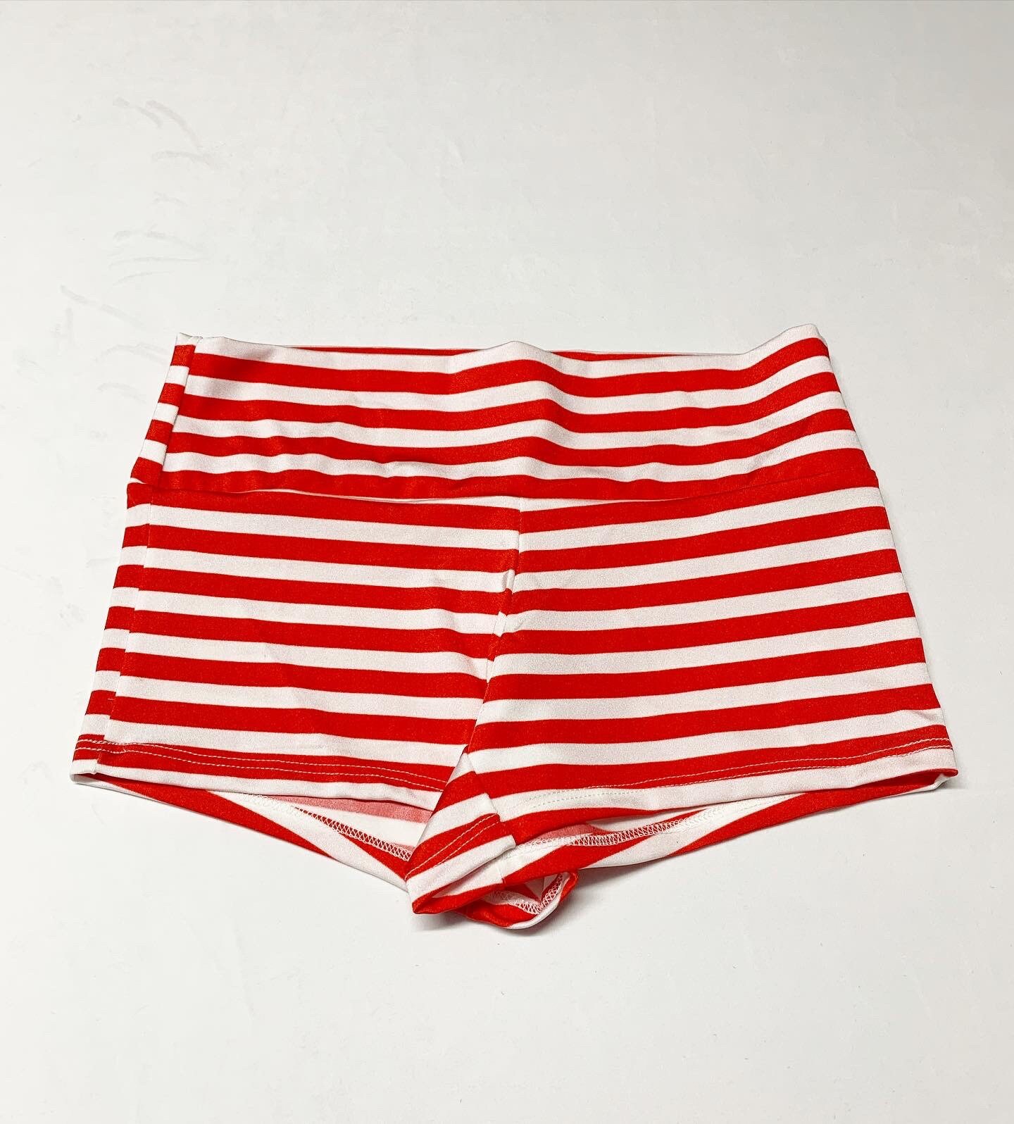High Waisted Pajama Shorts/ Plaid 