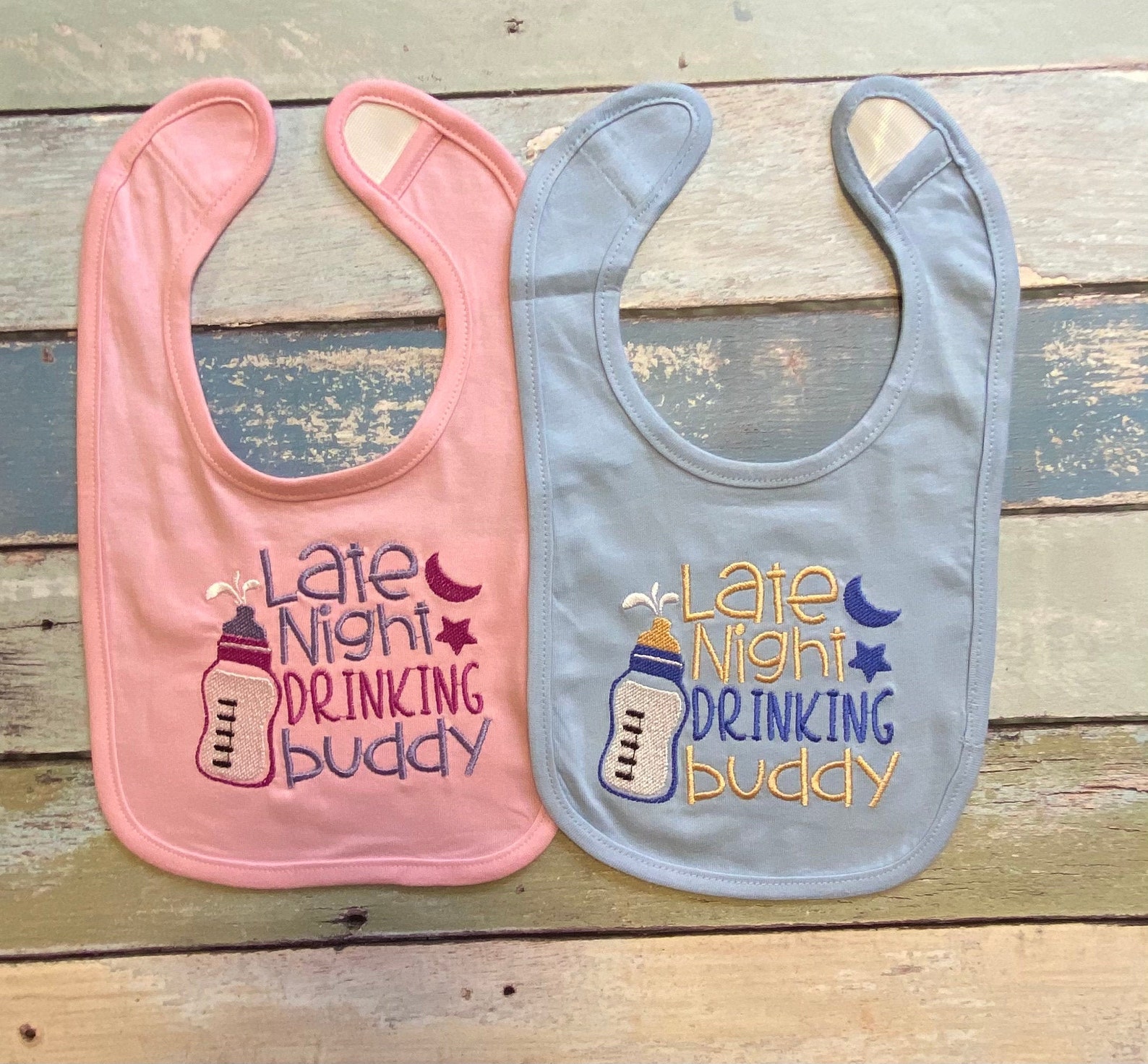 Baby Bibs Embroidered Bibs Baby Shower Gift Boy/girl Etsy