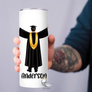 Masters Degree Abschlussgeschenk für ihn Personalisiertes Abschlussgeschenk für Männer College-Abschlussgeschenke für ihn gemeistert Es 2024 Tumbler Geschenk