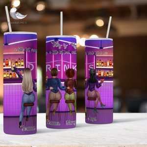Custom Friends Tumbler Drinking Friends Tumbler Personalized Best Friends Tumbler Bestie Birthday Gift Funny BFF Gift Bestie Birthday Gift