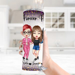 4 Friends Tumbler Forever Friend Gift Friendship Tumbler Lover Gift for Her Girlfriend Gift Unique Gift for Friends Custom Tumblers Gifts