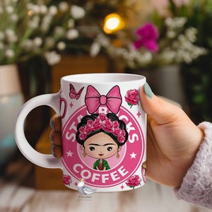 Personalized Frida Mug: Mexican Souvenir Coffee Cup