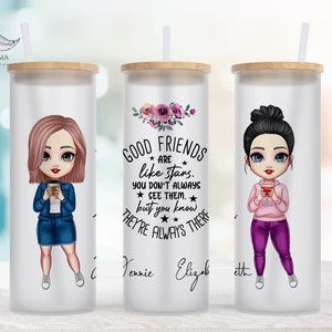 Good Friends Tumbler Gift-Personalized Gift for Besties-Custom BBF Tumbler Gift-Custom Girls Tumbler Gift-Best Friend Birthday Gift