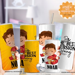 Personalized Superhero Kids Thermos: Custom Boy&#39;s Water Bottle