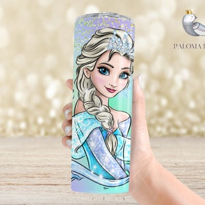 Personalized Frozen Gift|Tumbler Double Lids Gift|Princess Tumbler|Elsa Water Bottle|Princess Girls Tumbler|Gift for Girl |Princess Cup Gift