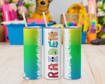 Personalized Alpha Lore Tumbler: Custom Kids Gift